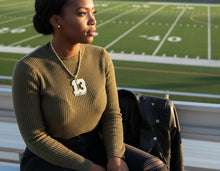 Load image into Gallery viewer, CUSTOM- Name and Number Chain (silver)