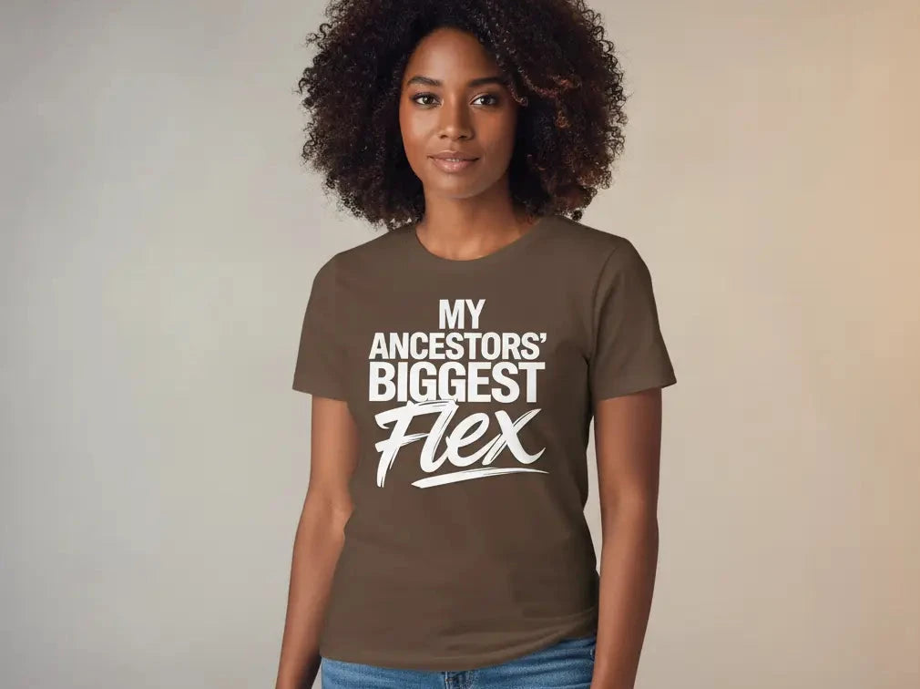 Black history shirts in brown & white (4 designs)