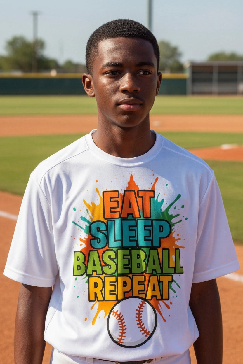 Eat Sleep Repeat Sports Shirt
