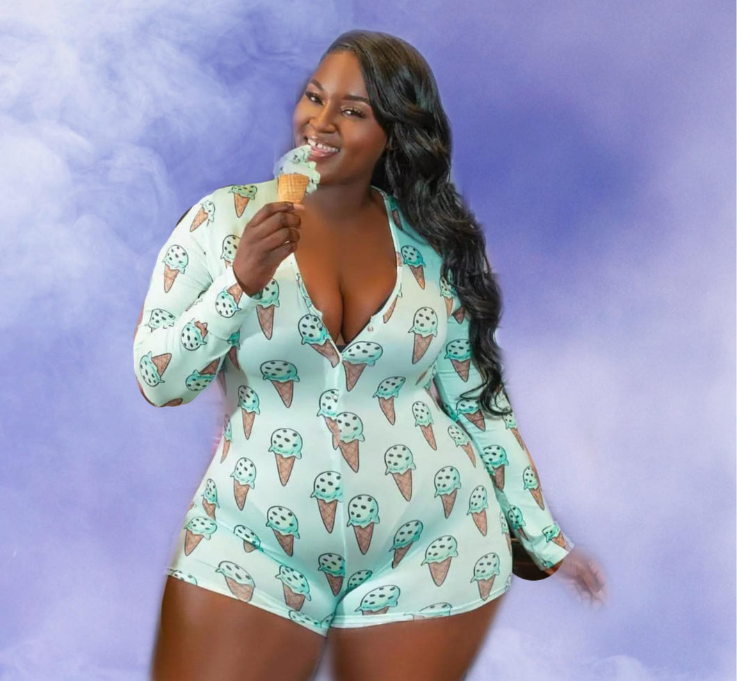 Lick Me All Over Onesie - PLUS SIZE – Alluring Illusions Hair