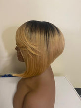 Load image into Gallery viewer, Blonde ombre Faux Wig
