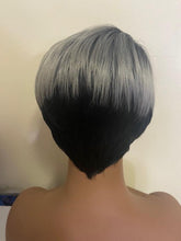 Load image into Gallery viewer, Faux Wig with grey ombre
