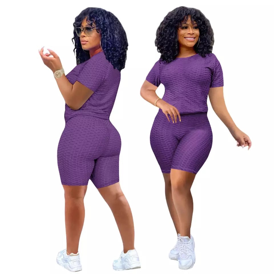 Butt lifting, anti-cellulite short set- multiple colors